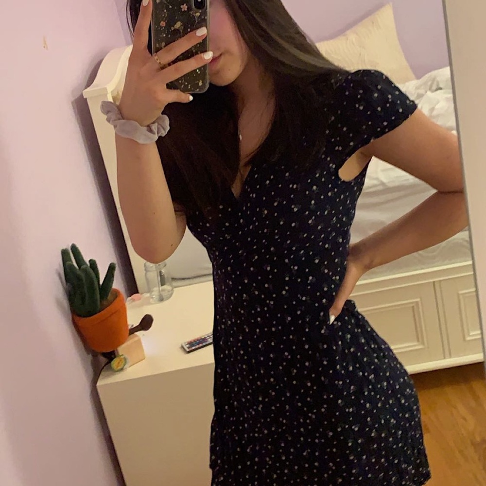 Brandy Melville Robbie Wrap Dress Gem